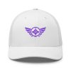 Purple Embroidered Logo Trucker Hat | Retro