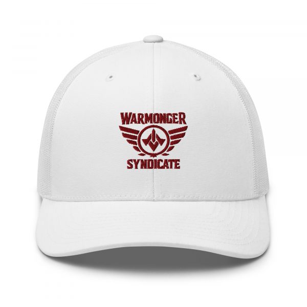 Maroon Embroidered Brand Logo Trucker Hat | Retro