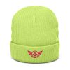 Flamingo Embroidered Logo Beanie | Ribbed