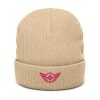 Flamingo Embroidered Logo Beanie | Ribbed