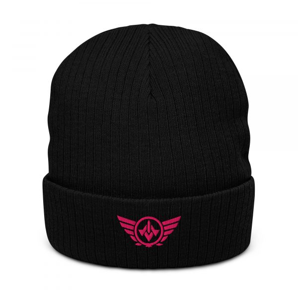 Flamingo Embroidered Logo Beanie | Ribbed