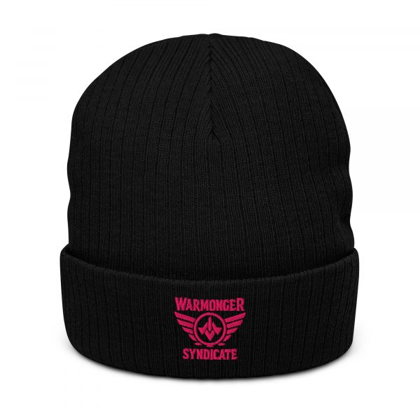 Flamingo Embroidered Brand Logo Beanie | Ribbed