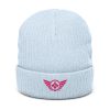 Flamingo Embroidered Logo Beanie | Ribbed