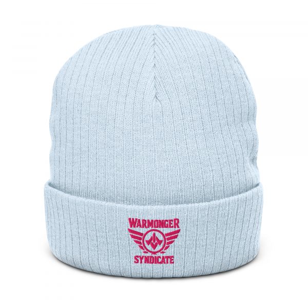 Flamingo Embroidered Brand Logo Beanie | Ribbed
