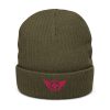 Flamingo Embroidered Logo Beanie | Ribbed