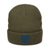 Royale Embroidered Brand Logo Beanie | Ribbed