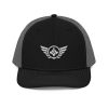 White Embroidered Logo Trucker Hat | Premium