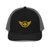 Gold Embroidered Logo Trucker Hat | Premium