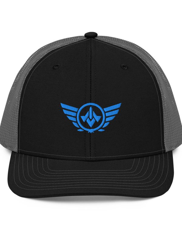 Aqua Embroidered Logo Trucker Hat | Premium