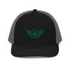 Kelly Green Embroidered Logo Trucker Hat | Premium
