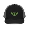 Kiwi Green Embroidered Logo Trucker Hat | Premium