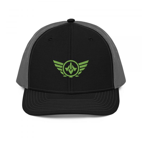 Kiwi Green Embroidered Logo Trucker Hat | Premium