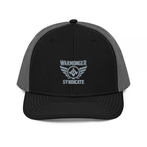Grey Embroidered Brand Logo Trucker Hat | Premium
