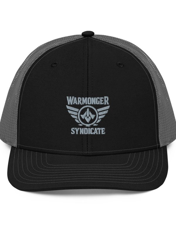 Grey Embroidered Brand Logo Trucker Hat | Premium