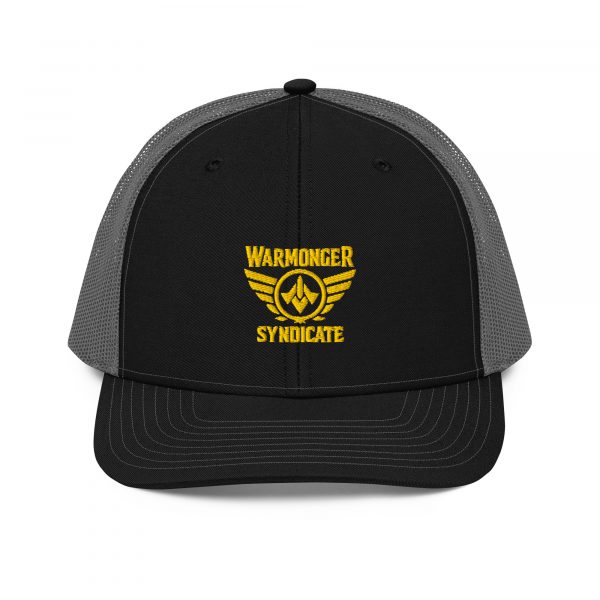Gold Embroidered Brand Logo Trucker Hat | Premium