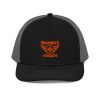Orange Embroidered Brand Logo Trucker Hat | Premium
