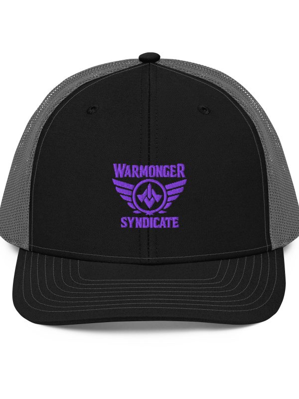 Purple Embroidered Brand Logo Trucker Hat | Premium
