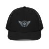 Grey Embroidered Logo Trucker Hat | Premium