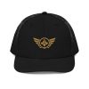 Old Gold Embroidered Logo Trucker Hat | Premium