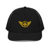 Gold Embroidered Logo Trucker Hat | Premium