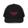 Flamingo Embroidered Logo Trucker Hat | Premium