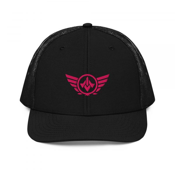 Flamingo Embroidered Logo Trucker Hat | Premium