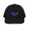 Purple Embroidered Logo Trucker Hat | Premium