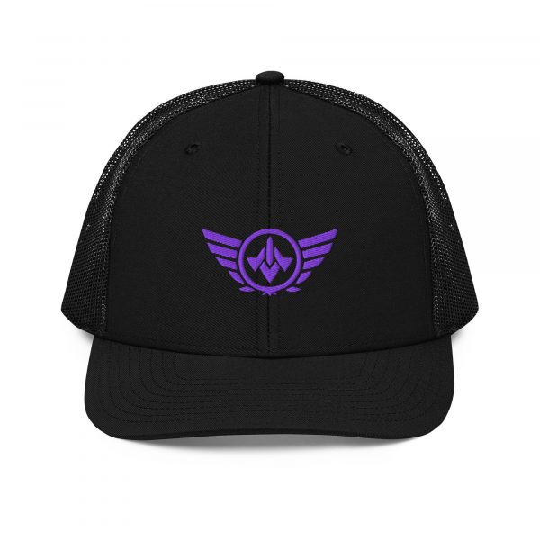 Purple Embroidered Logo Trucker Hat | Premium