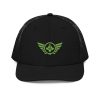 Kiwi Green Embroidered Logo Trucker Hat | Premium