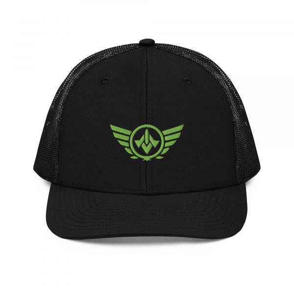 Kiwi Green Embroidered Logo Trucker Hat | Premium