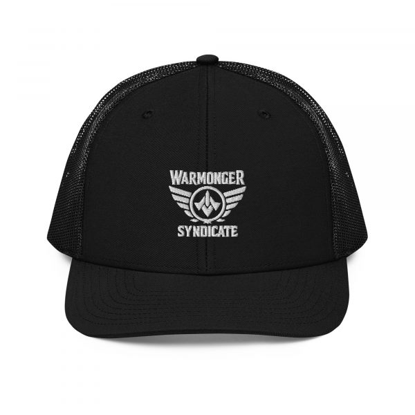 White Embroidered Brand Logo Trucker Hat | Premium