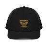 Old Gold Embroidered Brand Logo Trucker Hat | Premium