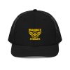 Gold Embroidered Brand Logo Trucker Hat | Premium