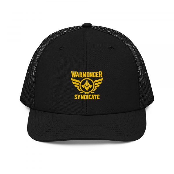 Gold Embroidered Brand Logo Trucker Hat | Premium