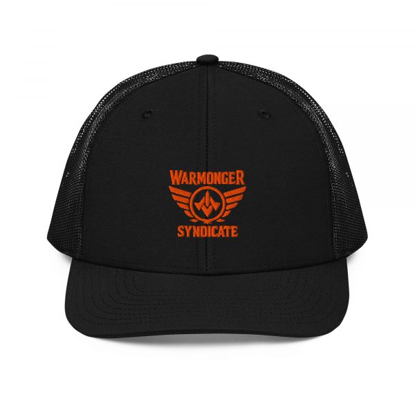Orange Embroidered Brand Logo Trucker Hat | Premium
