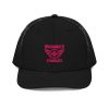 Flamingo Embroidered Brand Logo Trucker Hat | Premium