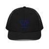 Navy Embroidered Brand Logo Trucker Hat | Premium