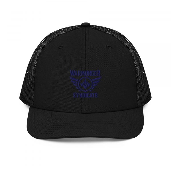Navy Embroidered Brand Logo Trucker Hat | Premium