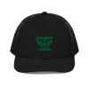 Kelly Green Embroidered Brand Logo Trucker Hat | Premium