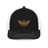 Old Gold Embroidered Logo Trucker Hat | Premium