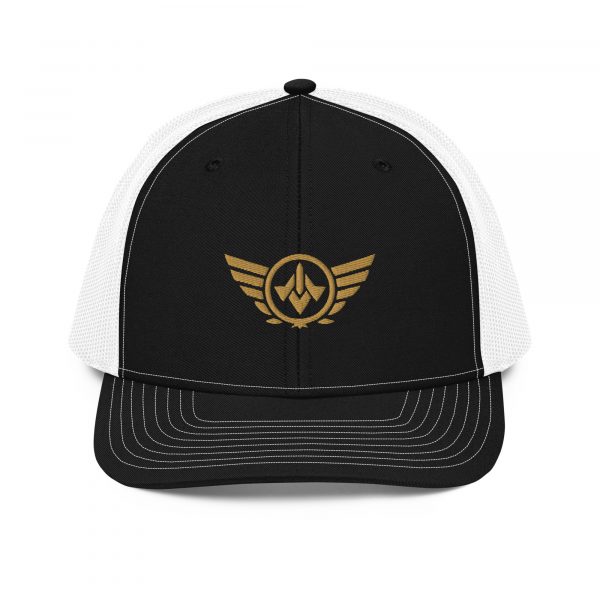 Old Gold Embroidered Logo Trucker Hat | Premium