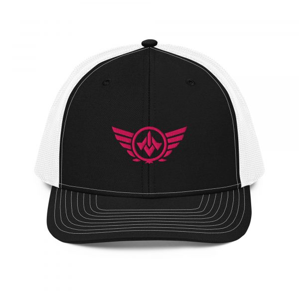 Flamingo Embroidered Logo Trucker Hat | Premium