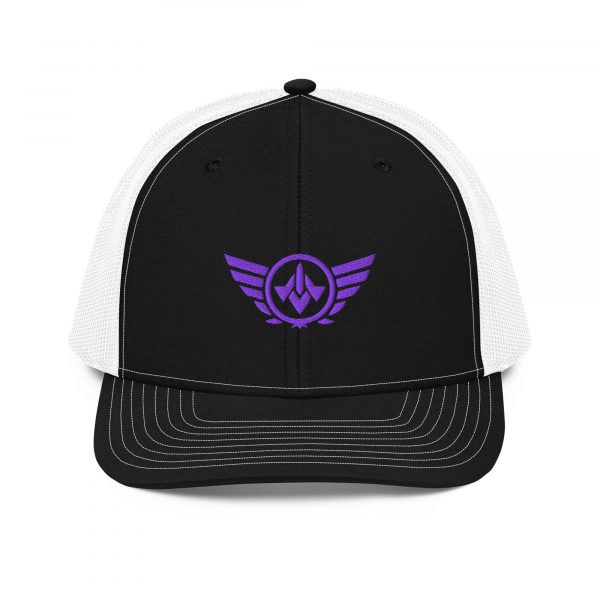 Purple Embroidered Logo Trucker Hat | Premium
