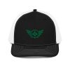Kelly Green Embroidered Logo Trucker Hat | Premium