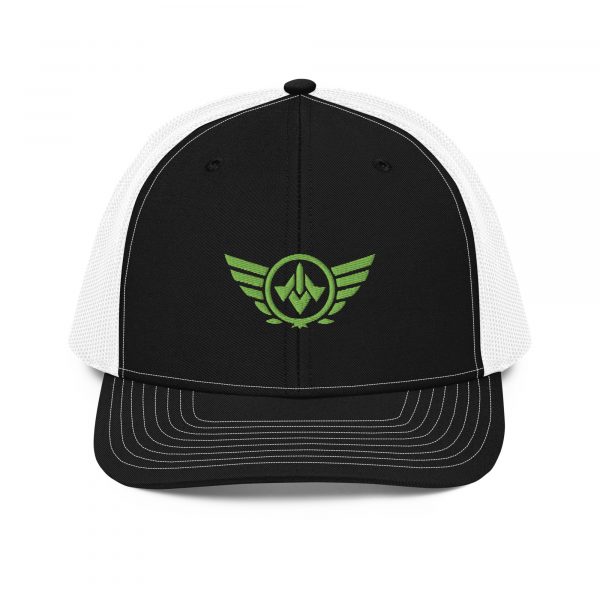 Kiwi Green Embroidered Logo Trucker Hat | Premium