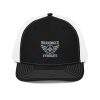 Grey Embroidered Brand Logo Trucker Hat | Premium