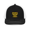 Gold Embroidered Brand Logo Trucker Hat | Premium