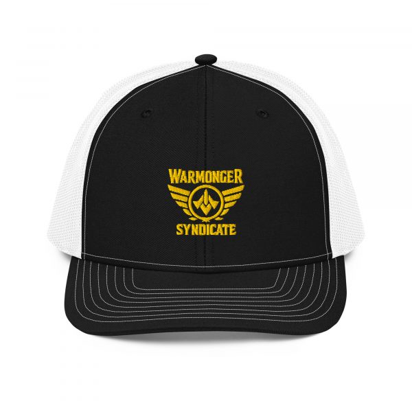 Gold Embroidered Brand Logo Trucker Hat | Premium