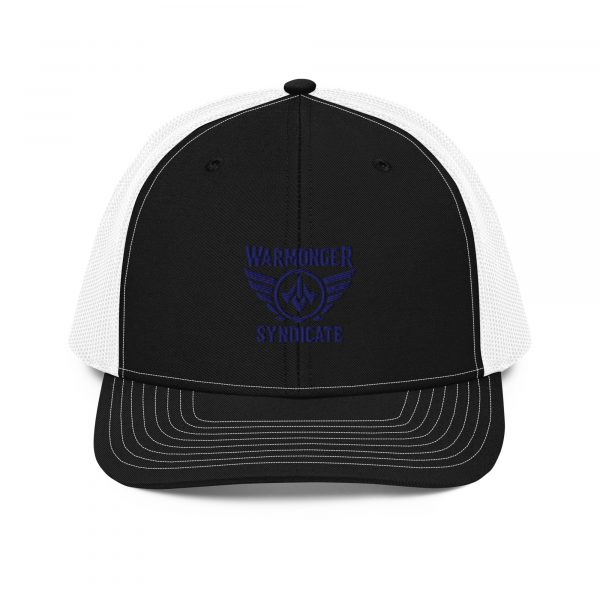 Navy Embroidered Brand Logo Trucker Hat | Premium