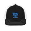 snapback-trucker-cap-black-white-front-68ba7c9b7fd94.jpg Aqua Embroidered Brand Logo Trucker Hat | Premium